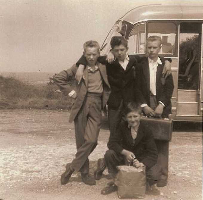 Trip to Rudston 1960. Kipling, Worrel, Sprangle and Poppleton